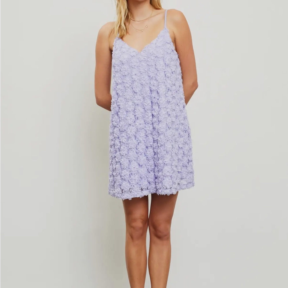 Lavender Lace Slip Dress